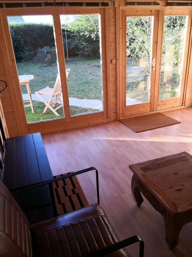 25 Qm Holz Bungalow, Garten-Grill, Gehoben, Optimiert, Massivholzbett Шарбойтц Екстериор снимка